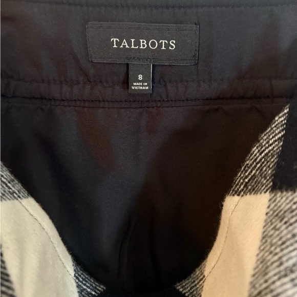 Talbots Skirt Womens 8 Wool Blend Mini Plaid Gingham Zip Lined Preppy Academia - Picture 10 of 10